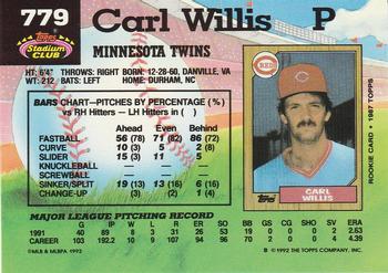 Carl Willis  baseball card collectible - Main Image 2