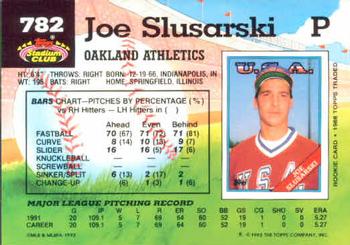 Joe Slusarski  baseball card collectible - Main Image 2