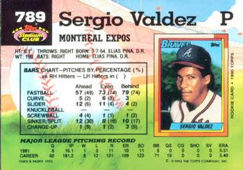 Sergio Valdez  baseball card collectible - Main Image 2