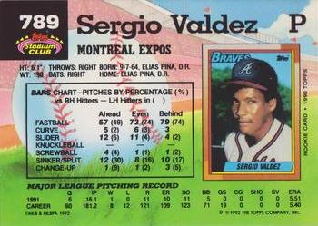 Sergio Valdez  baseball card collectible - Main Image 2