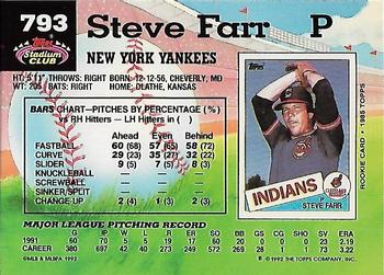 Steve Farr  baseball card collectible - Main Image 2