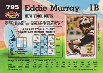 Eddie Murray  baseball card collectible - Main Image 2