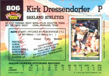 Kirk Dressendorfer  baseball card collectible - Main Image 2