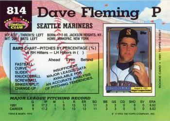 Dave Fleming  baseball card collectible - Main Image 2