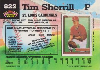 Tim Sherrill  baseball card collectible - Main Image 2