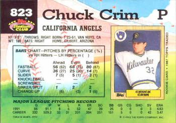 Chuck Crim  baseball card collectible - Main Image 2