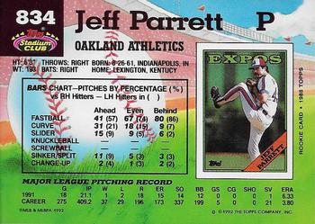 Jeff Parrett  baseball card collectible - Main Image 2