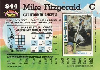 Mike Fitzgerald  baseball card collectible - Main Image 2