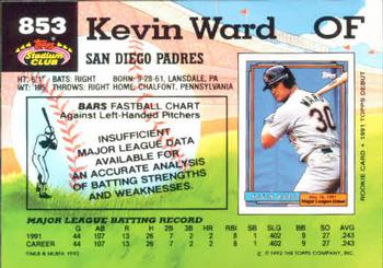 Kevin Ward  baseball card collectible - Main Image 2