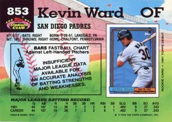 Kevin Ward  baseball card collectible - Main Image 2