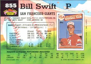 Bill Swift  baseball card collectible - Main Image 2