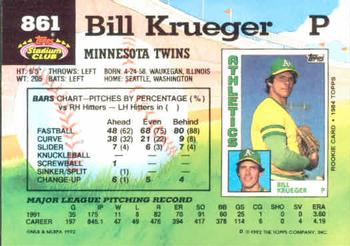 Bill Krueger  baseball card collectible - Main Image 2
