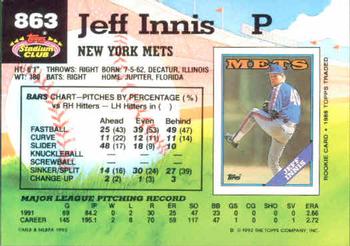 Jeff Innis  baseball card collectible - Main Image 2
