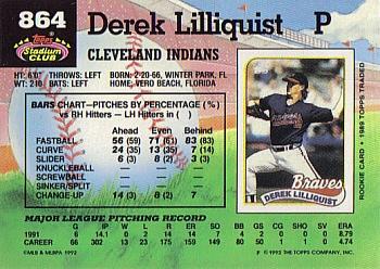 Derek Lilliquist  baseball card collectible - Main Image 2