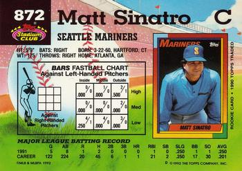 Matt Sinatro  baseball card collectible - Main Image 2