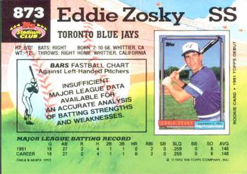 Eddie Zosky  baseball card collectible - Main Image 2