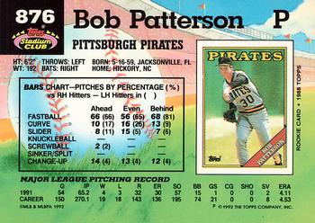 Bob Patterson  baseball card collectible - Main Image 2