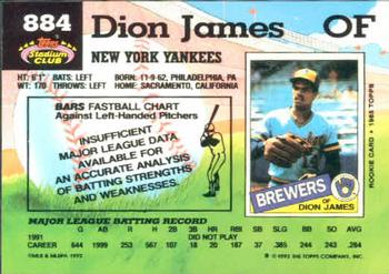 Dion James  baseball card collectible - Main Image 2