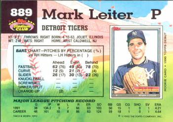Mark Leiter  baseball card collectible - Main Image 2
