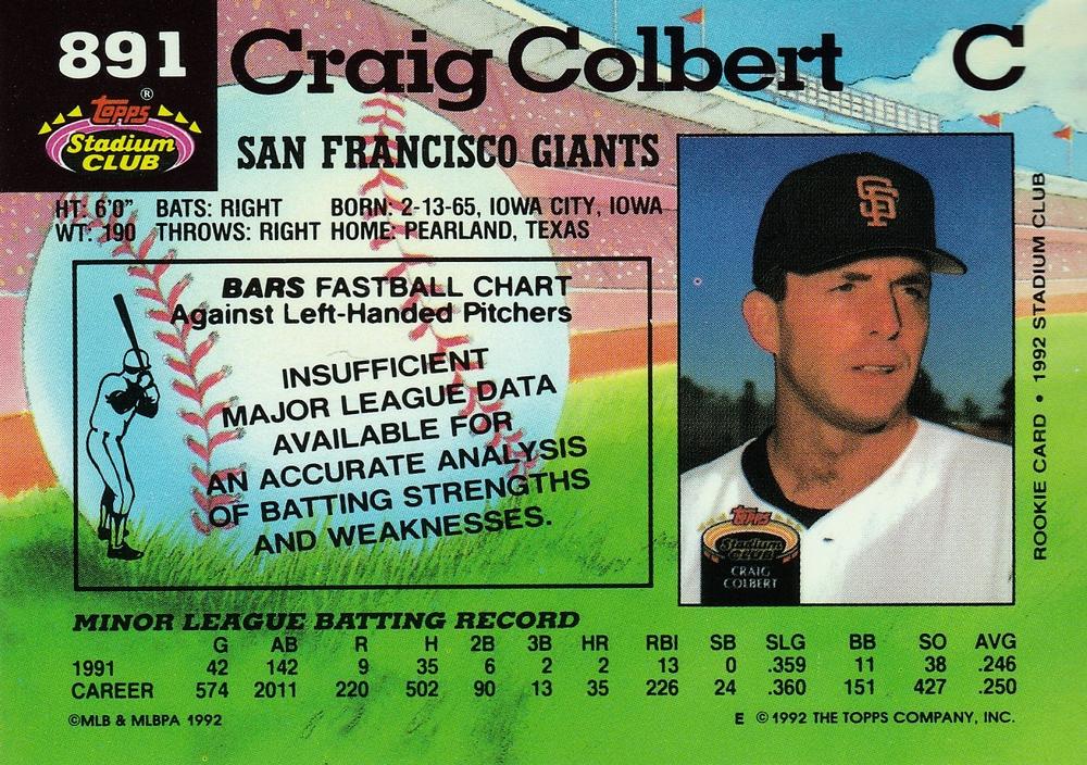 Craig Colbert  baseball card collectible - Main Image 2