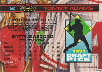 Tommy Adams  baseball card collectible - Main Image 2