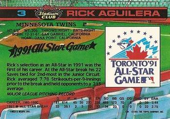 Rick Aguilera  baseball card collectible - Main Image 2