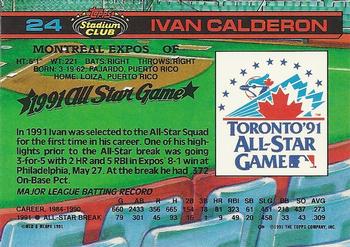 Ivan Calderon  baseball card collectible - Main Image 2