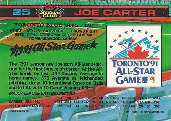 Joe Carter  baseball card collectible - Main Image 2