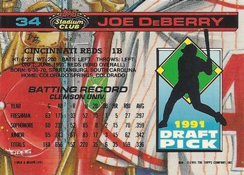 Joe DeBerry  baseball card collectible - Main Image 2