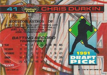Chris Durkin  baseball card collectible - Main Image 2