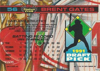 Brent Gates  baseball card collectible - Main Image 2