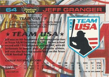 Jeff Granger  baseball card collectible - Main Image 2