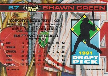 Shawn Green  baseball card collectible - Main Image 2