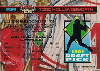 Todd Hollandsworth  baseball card collectible - Main Image 2