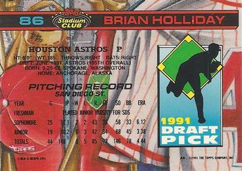 Brian Holliday  baseball card collectible - Main Image 2