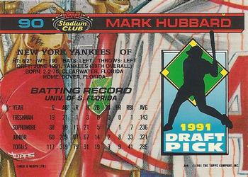 Mark Hubbard  baseball card collectible - Main Image 2