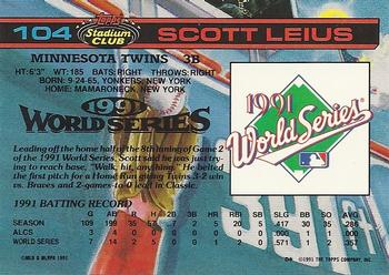 Scott Leius  baseball card collectible - Main Image 2
