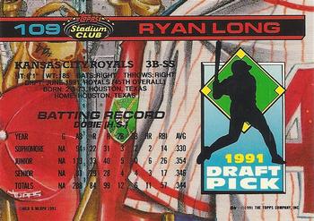 Ryan Long  baseball card collectible - Main Image 2