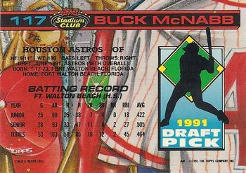 Buck McNabb  baseball card collectible - Main Image 2
