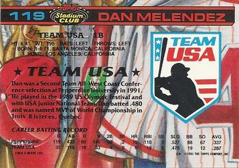 Dan Melendez  baseball card collectible - Main Image 2