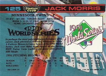 Jack Morris  baseball card collectible - Main Image 2
