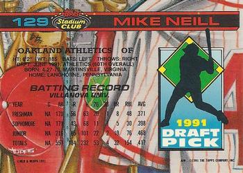 Mike Neill  baseball card collectible - Main Image 2