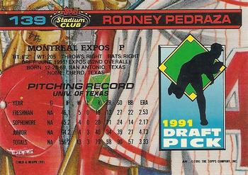 Rodney Pedraza  baseball card collectible - Main Image 2