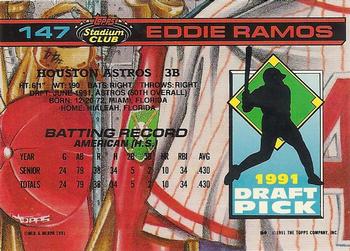 Eddie Ramos  baseball card collectible - Main Image 2