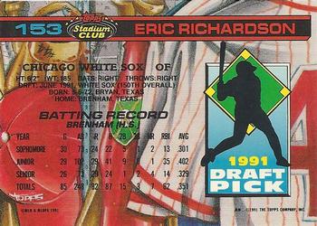 Eric Richardson  baseball card collectible - Main Image 2