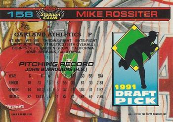 Mike Rossiter  baseball card collectible - Main Image 2