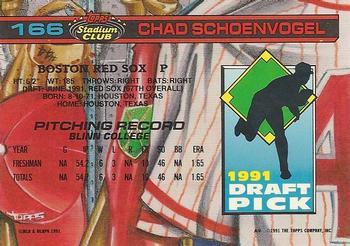 Chad Schoenvogel  baseball card collectible - Main Image 2