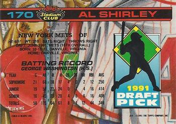 Al Shirley  baseball card collectible - Main Image 2