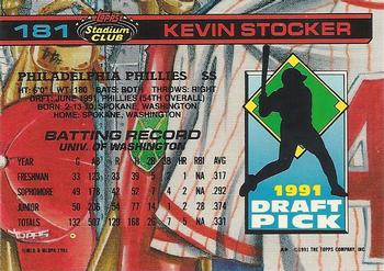 Kevin Stocker  baseball card collectible - Main Image 2