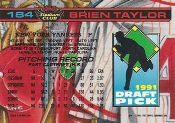Brien Taylor  baseball card collectible - Main Image 2